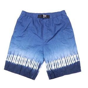90s OTB Streetwear Acid Wash Shorts Blue Mens M